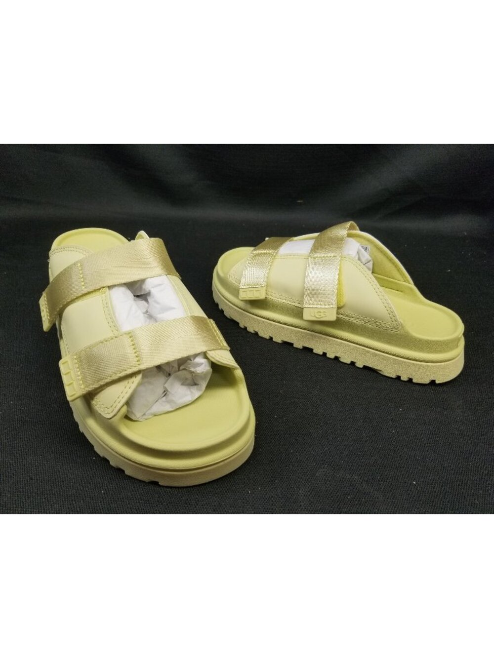 UGG Girls K GoldenGlow Slide Lime Green Size 5 NEW NO BOX!
